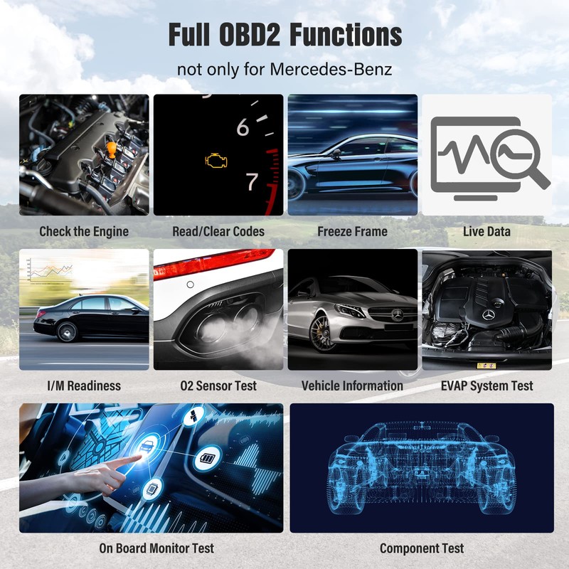Launch Code Reader, All Systems Bi-Directional Professional Automotive Diagnostic Scan