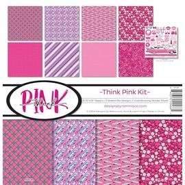 Reminisce Think Pink Scrapbook Collection Kit