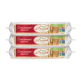 La Panzanella Croccantini Con Romero, Elaborados De Forma Sencilla Y Envasados A Mano, Horneados Frescos Con Ingredientes Simples Y Saludables Para Una Mejor Experiencia De Refrigerio. 3 X 6 Oz