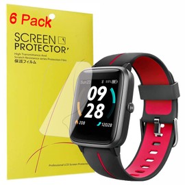 [6 Pack] Compatible with UMIDIGI Smart Watch 2020 version Screen Protector, YOUkei Full Coverage TPU Clear Film Compatible with UMIDIGI Smart Watch 2020 version/UMIDIGI GPS Smart Watch (TPU-6 Pack)