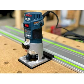 ToolCurve's Guide Rail Adapter Compatible with Bosch Colt 1HP Router - Made in USA