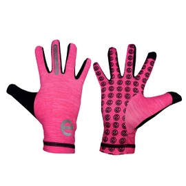 eGlove Run - Lightweight Technical Running Gloves - Touchscreen Friendly - Men and Women - Updated A/W 2022/23 Models (Pink, Medium)