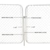 HITTITE 36" Chain Link Drop Rod for Double Gate, Pull