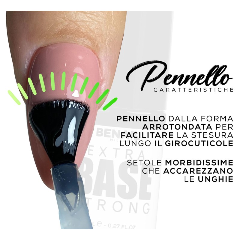 Base Strong 8 ml Semipermanenter Nagellack mit Dispersion, Basisgel für
