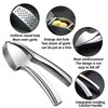 HUTVD Garlic Press, Stainless Steel Garlic Press, Garlic Crusher Kitchen