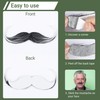 Cosela Grey Fake Beard and Mustache for Men False Stick