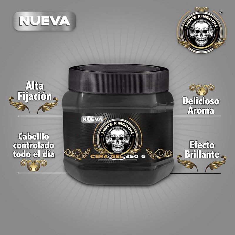 Men's Kingdom® by Aqua Net® Cera Gel para cabello 250
