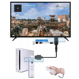 Unbranded Plug And Play Premium Wii To 1080p HD AV Cable With 5V USB Power