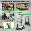 Heavy-Duty 330LB Capacity Hand Truck with Stair-Climbing Wheels & One-Touch