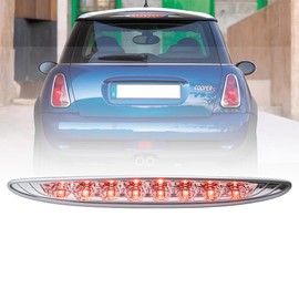 NSLUMO 1 x Clear Lens Red LED for 2002-2006 M`ini Cooper R50 R53 Rear Third Brake Light High Mounted Lamp