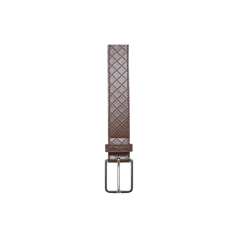 Urban Classics Men's Woven Embossed Synthetic Leather Belt, Braided Belt