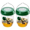 2 Pack Solar Wasp Trap Outdoor Hanging