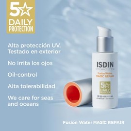 ISDIN FotoUltra Age Repair Fusion Water SPF 50, Protector Solar Facial de fase acuosa  triple accin anti-fotoenvejecimiento, 50ml                     
