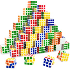 Mini Cube Puzzle Toys Party Favors for Kids, 48 Pcs Mini Cube 1.38in 3x3 Magic Cube Toy for Classroom Prizes School Rewards for Students, for Birthday Party Favors & Goodie Bags Stuffers
