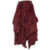 Gheri Cotton 2 Layer Asymmetrical Elastic Waist Long Summer Skirt