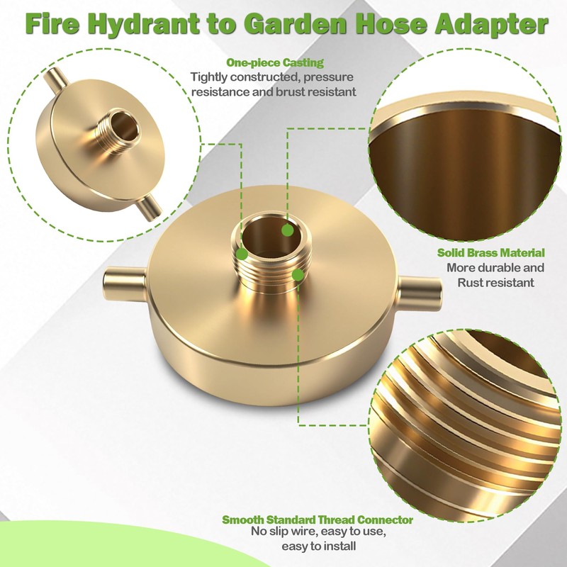 SpringSpray 2-1/2" NST (NH) Female x 3/4" GHT Male Brass
