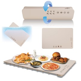 Warming Mat for Food: Portable 10s Fast Heating Electric Warming Tray Rollable Silicone Heating Mat for Food Adjustable 3 Level Temperature,Timer, Child Lock Food Warmer Mat for Parties,Countertop