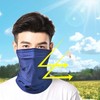 Washable Cooling Neck Gaiter & Multi-Scarf for Summer Sports & Cycling UV Protection White