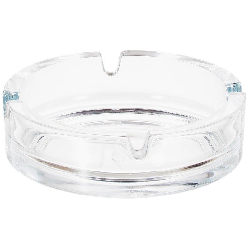 Pasabahce 8018611 Pack of 2 Glass Bistro Ashtray, Cm 10.7