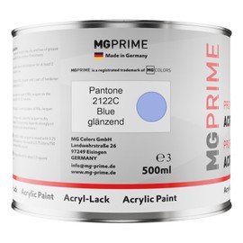 MG PRIME Pantone 2122C Blue Acryl-Lack glänzend 0,75 Liter / 750 ml Dose inkl. Härter