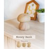 [High-quality Ceramic × Wood Grain Interior] Piggy Bank Money Bank