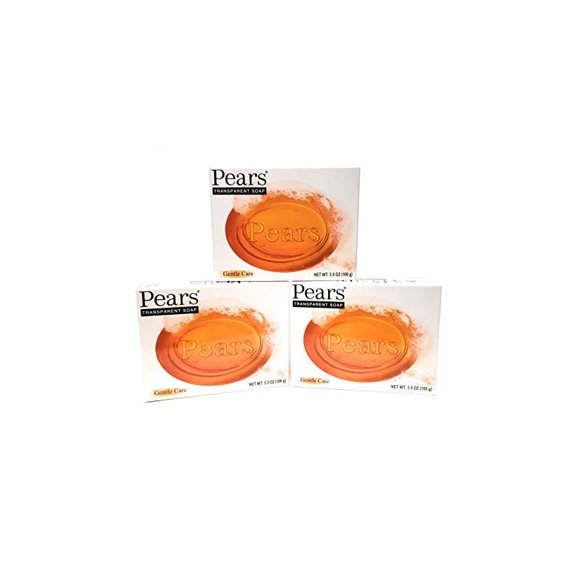 Pears Transparent Glycerin Bar Soap 3.5 Oz Each (3 Pack)
