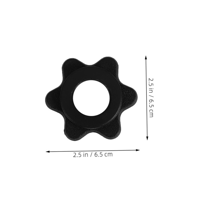 BESPORTBLE Barbell Nuts 8pcs Nut Weight Lifting Clips for Barbell