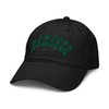Ripple Junction Namaste Green Arched Text Adjustable Baseball Hat, Black,