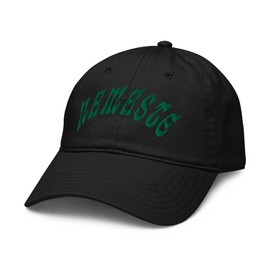 Ripple Junction Namaste Green Arched Text Adjustable Baseball Hat, Black, One Size