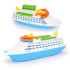 Toyland® 41cm (16") Colourful Cruise Ship with Moveable Doors - Kids Floating Water Toy - Pool & Bathtime Toys - 3 Years+