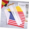 Ipetboom 20pcs Handheld Stick Flags Set Usa Germany Flags for