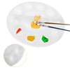 GBACHOOSE 40Pcs Artists Paint Palettes, Round Paint Palette Tray with