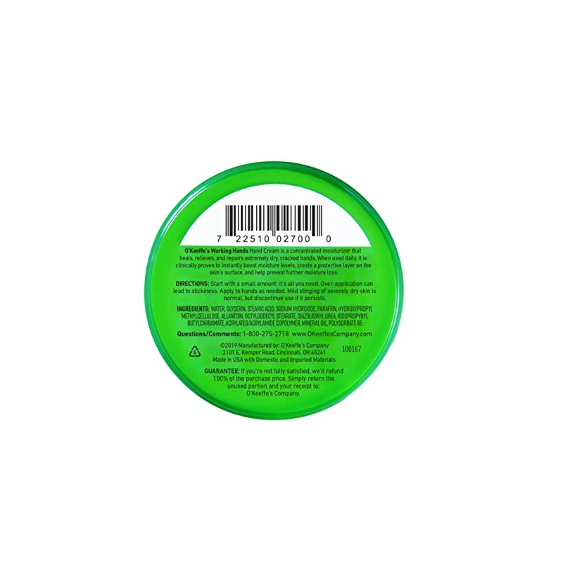 Keeffe Working Hands Hand Cream Packaging May Vary