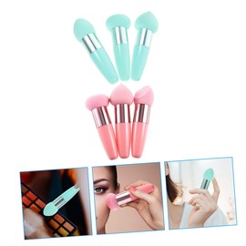 VICASKY 6pcs Makeup Sponge Portable Beauty Pens Soft and Skin Friendly Foundation Brushes for Even Application Cute and Easy to Carry Cosmetics Tools