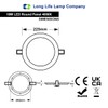 Long Life Lamp Company 18w Round LED Ceiling Light Recessed