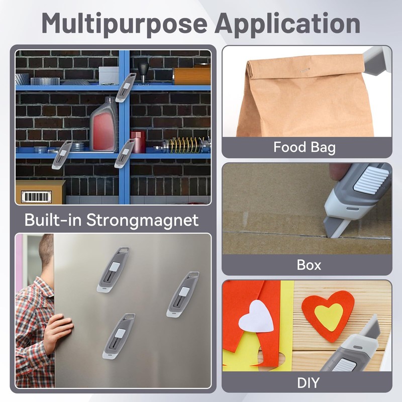 Steelite Mini Ceramic Box Cutter, 2-Stage Retractable Box Opener, Mini