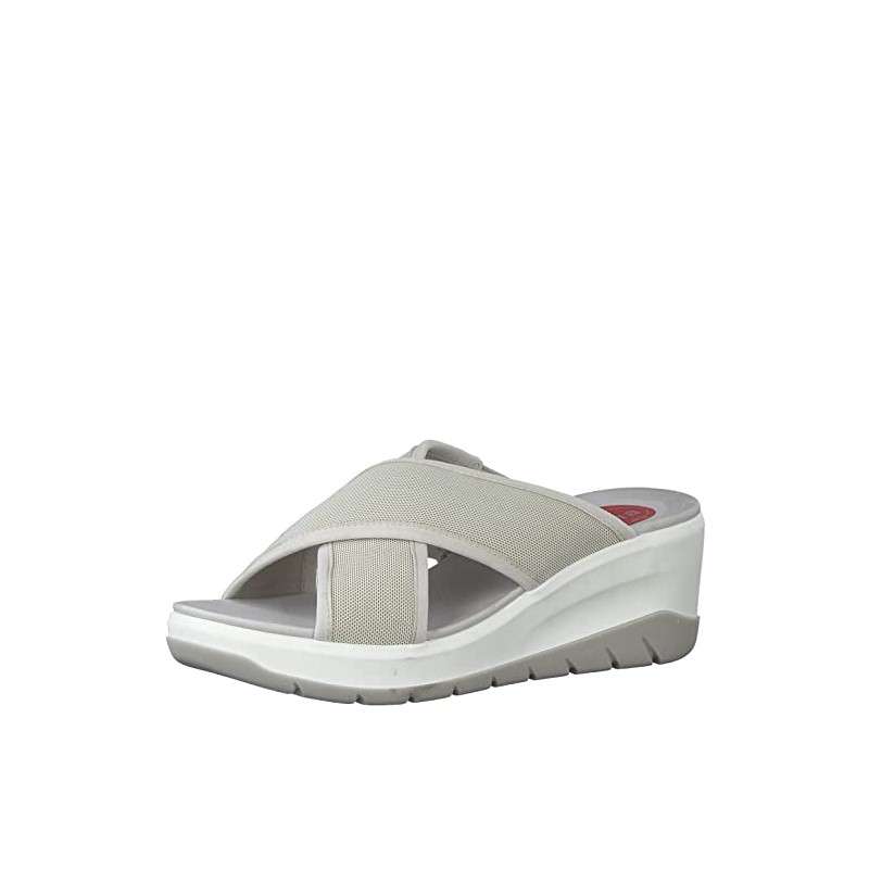 Jana Softline 8-8-27260-20 Women's Mules, LT.Grey, 39 EU, Lt grey