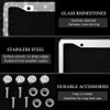 OTOSTAR 2 Pack Bling License Plate Frame with Ribbon Bow,