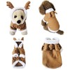 Mogoko Dog Cat Christmas Reindeer Costume, Funny Pet Elk Cosplay