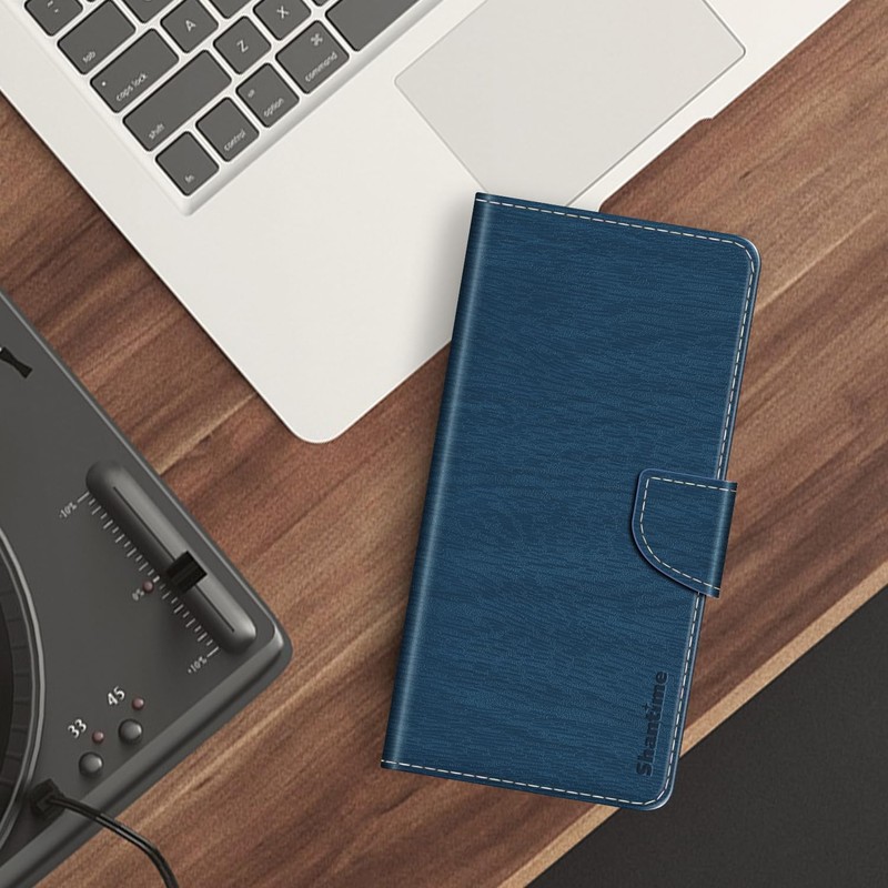Shantime Leather Wallet Case Compatible with AGM Glory, Colorful Flip