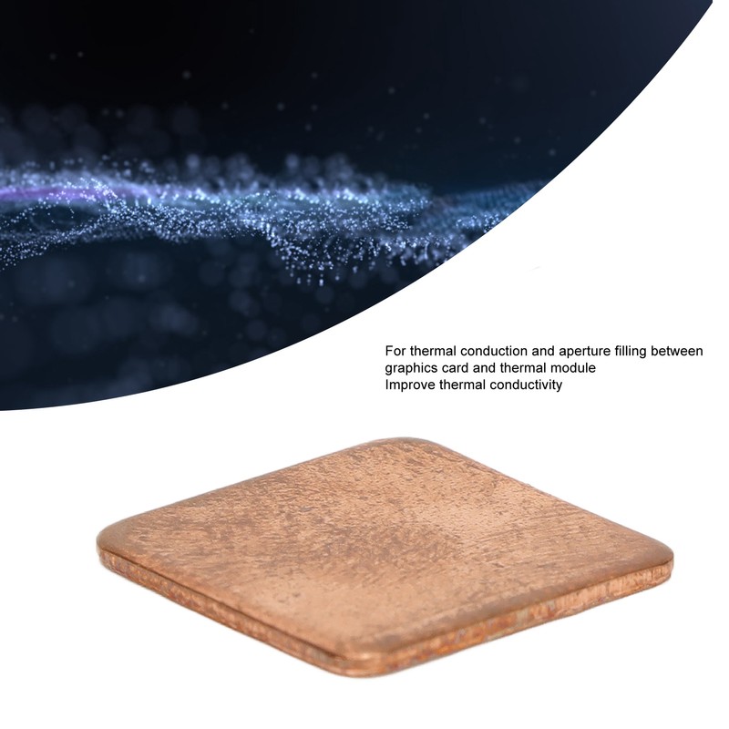 100pcs Copper Pad Shim Thermal Conductivity Burr Free Copper Shim