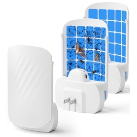 WowCatch Flying Insect Trap for Indoors (2 Devices & 4 Refill Cartridges), Plug in Fly Trap & Indoor Bug Catcher for Gnats, House & Fruit Flies, UV Bug Light, Mess-Free Alternative to Bug Zapper