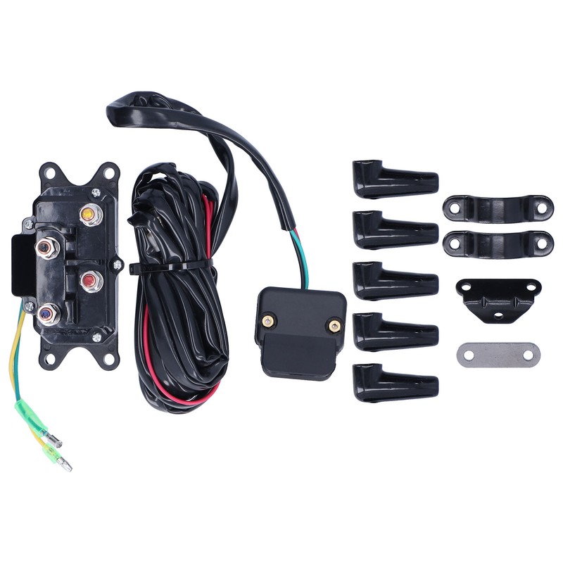 12V 250A Winch Solenoid Relay Contactor Switch Mounting Brackets Kit