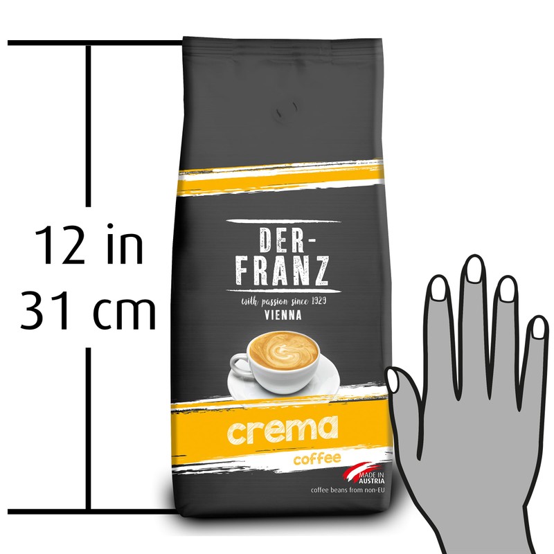 Der-Franz Crema Coffee, whole bean, 1000 g