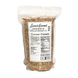 Laura's Gourmet Granola - Coconut Crunch - Gluten, Soy & Dairy Free - Organic Agave, Crunchy Coconut Chip, Organic Coconut Oil, Vegan, Artisan Chef's Trifecta of Taste, Texture & Mouthfeel - 2 LB