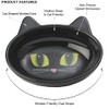 PetRageous Cuenco Ovalado de gres, diseño de Gatito, 13 cm