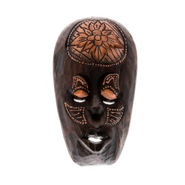 Ciffre 20cm Holz Maske Holzmaske Wandbehang Skulptur Figur Fair Trade Deko HM2000015