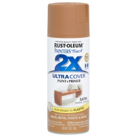 Rust-Oleum Corporation 267118 Painter's Touch 2X Ultra Cover, 12 Oz, Satin Warm Caramel