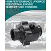 Foruly Inline Thermostat Housing Aluminum with Bypass Sensor Port -