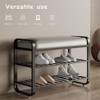 BUZUEY shoe bench,entryway bench with shoe storage,modern shoe rack bench